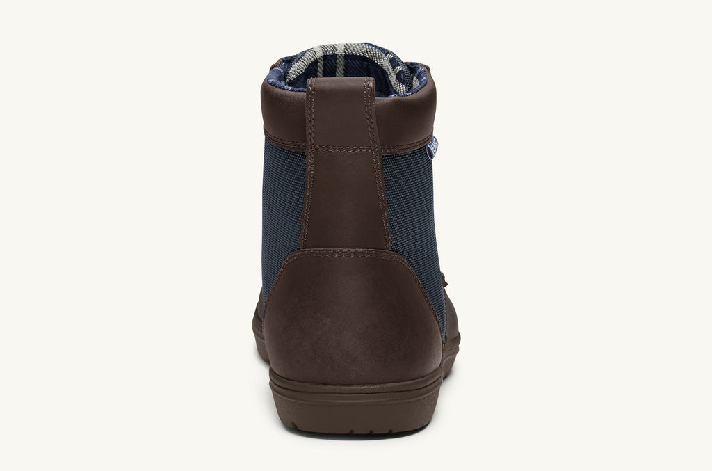 Lems Nylon Stiefel Boulder Damen Navy Braun | RIU8127WE