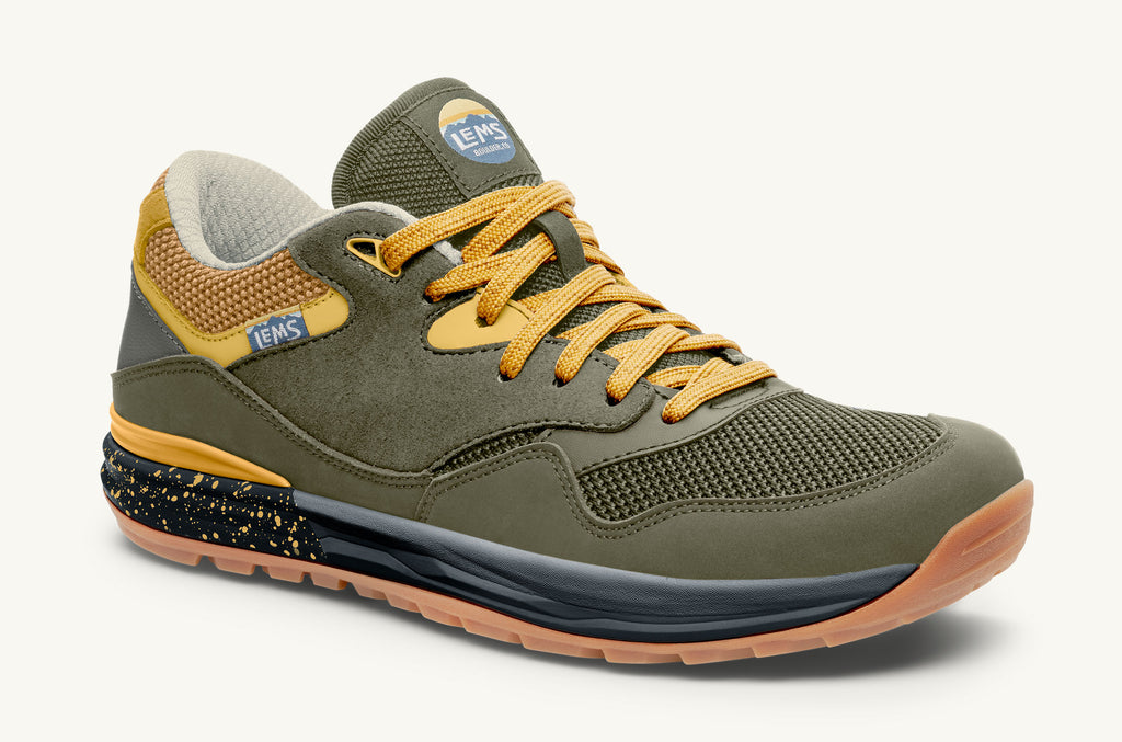 Lems Sneakers Trailhead Herren Olivgrün Gelb | GBZ319SB