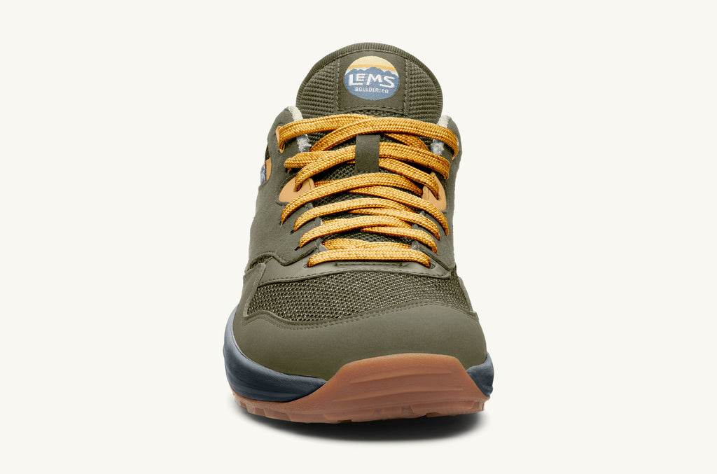 Lems Sneakers Trailhead Herren Olivgrün Gelb | GBZ319SB